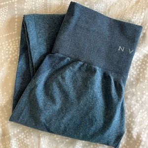 NVGTN Slate Blue Contour Seamless Leggings